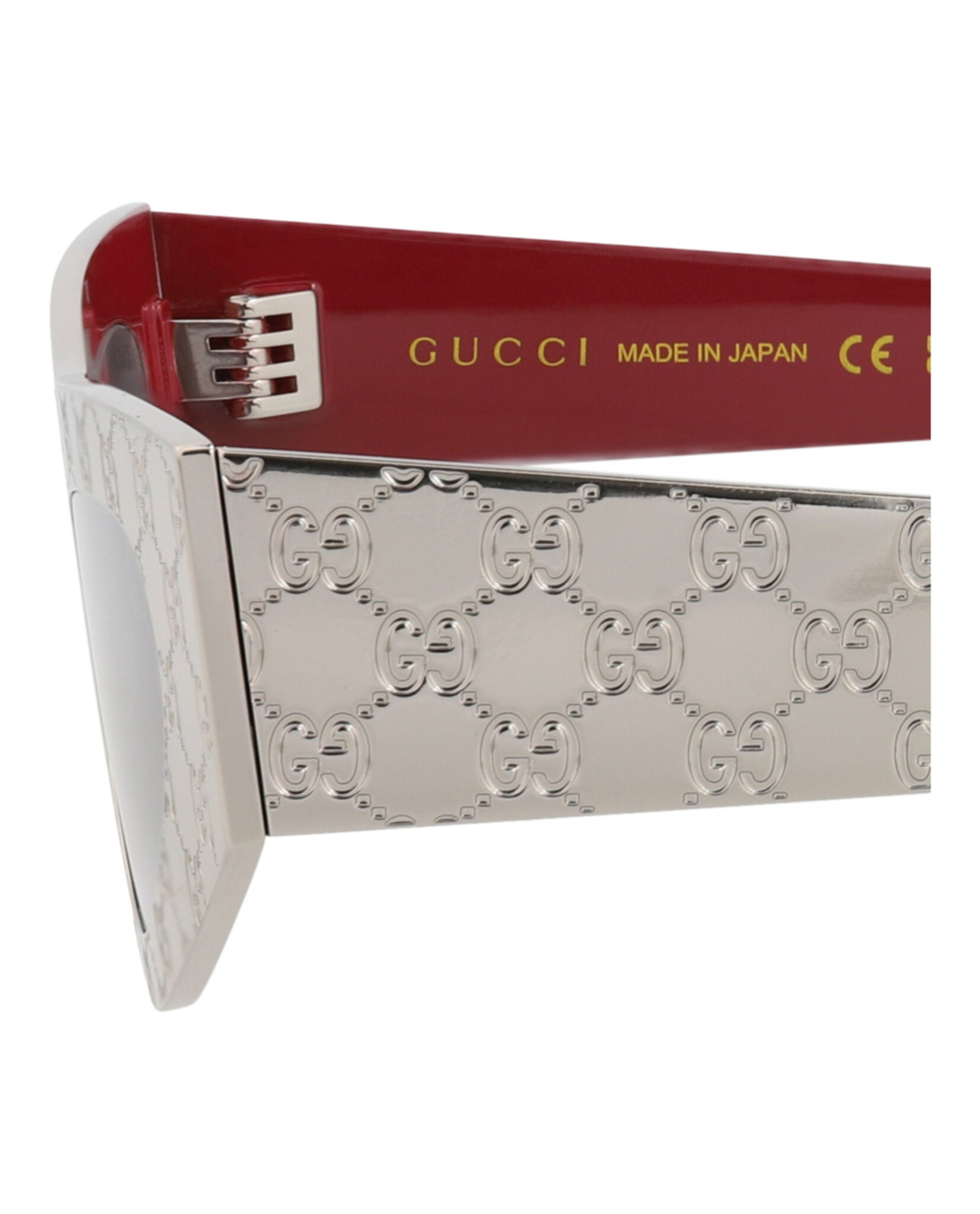 Gucci Womens Cat Eye Silver Silver Smoke Fashion Designer Eyewear