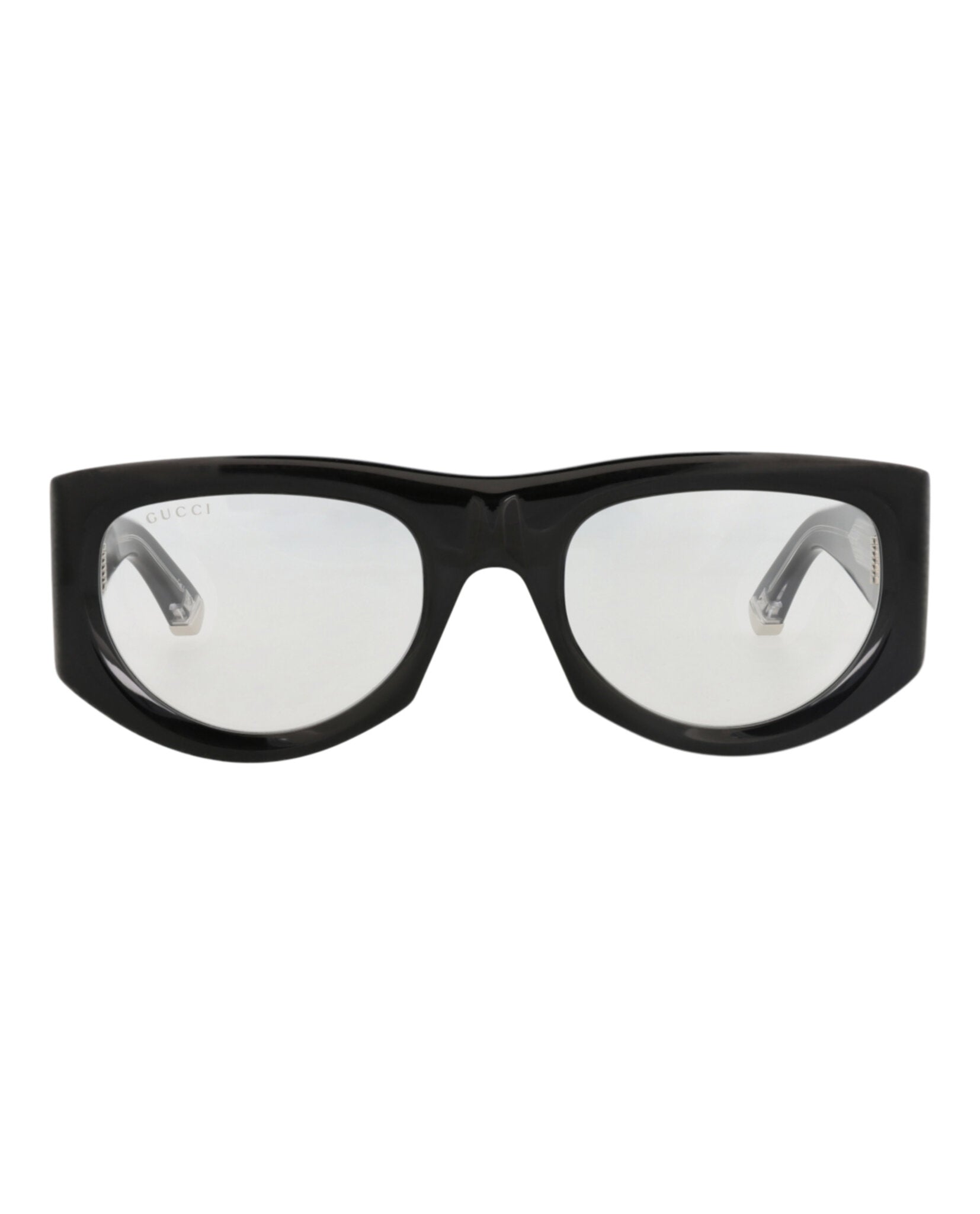 Gucci Gucci Womens Cat Eye Black Black Transparent Fashion Designer Eyewear