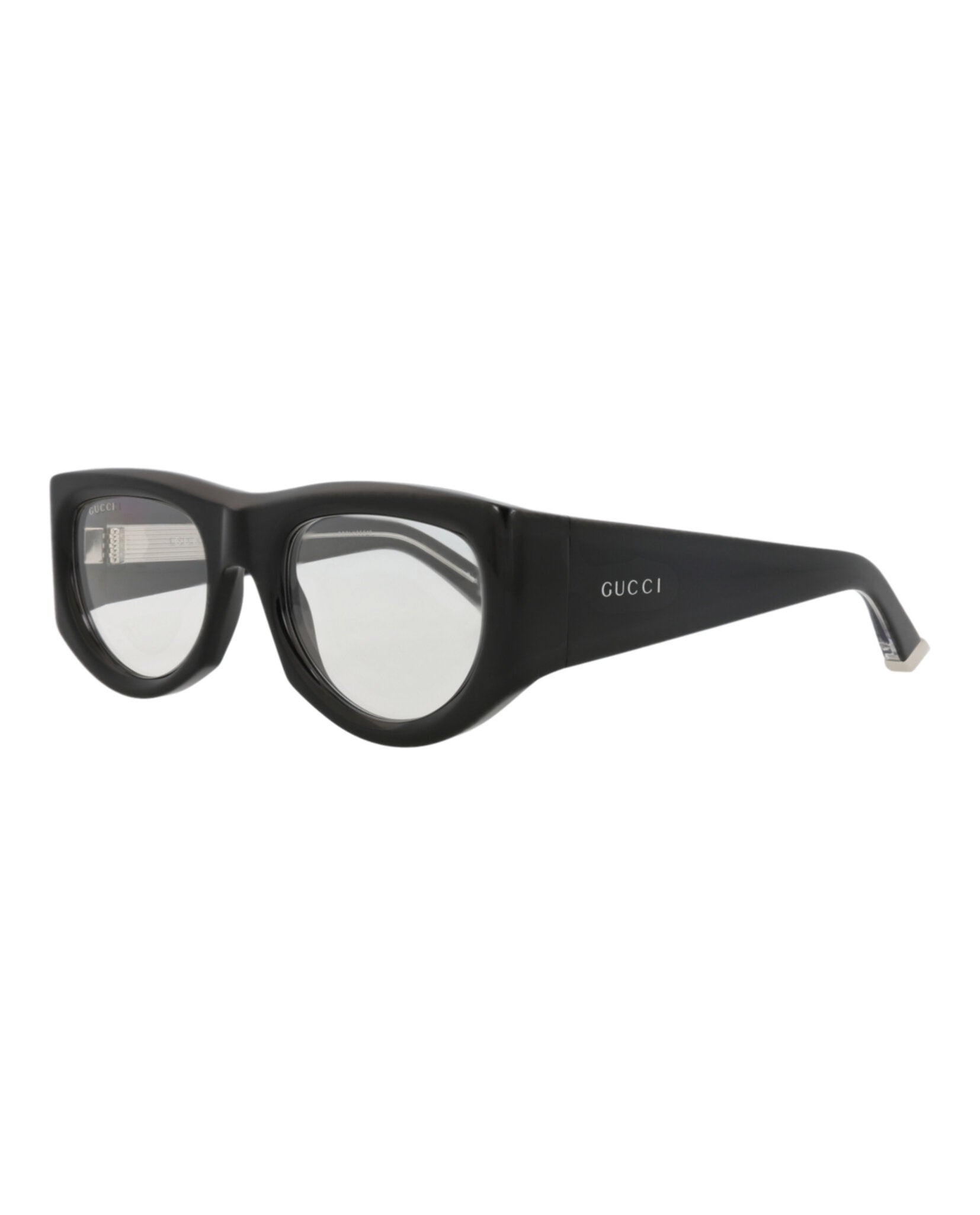 Gucci Gucci Womens Cat Eye Black Black Transparent Fashion Designer Eyewear