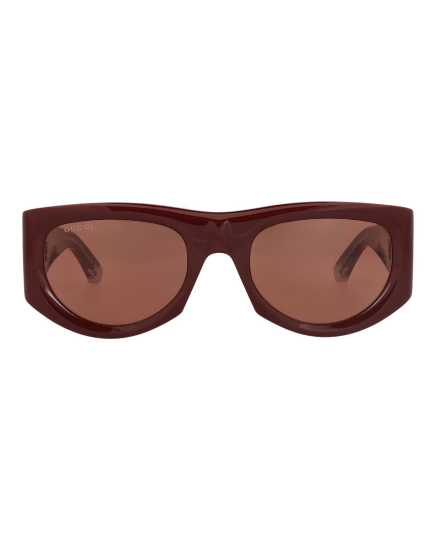 Gucci Gucci Womens Cat Eye Burgundy Burgundy Brown Fashion Designer Eyewear
