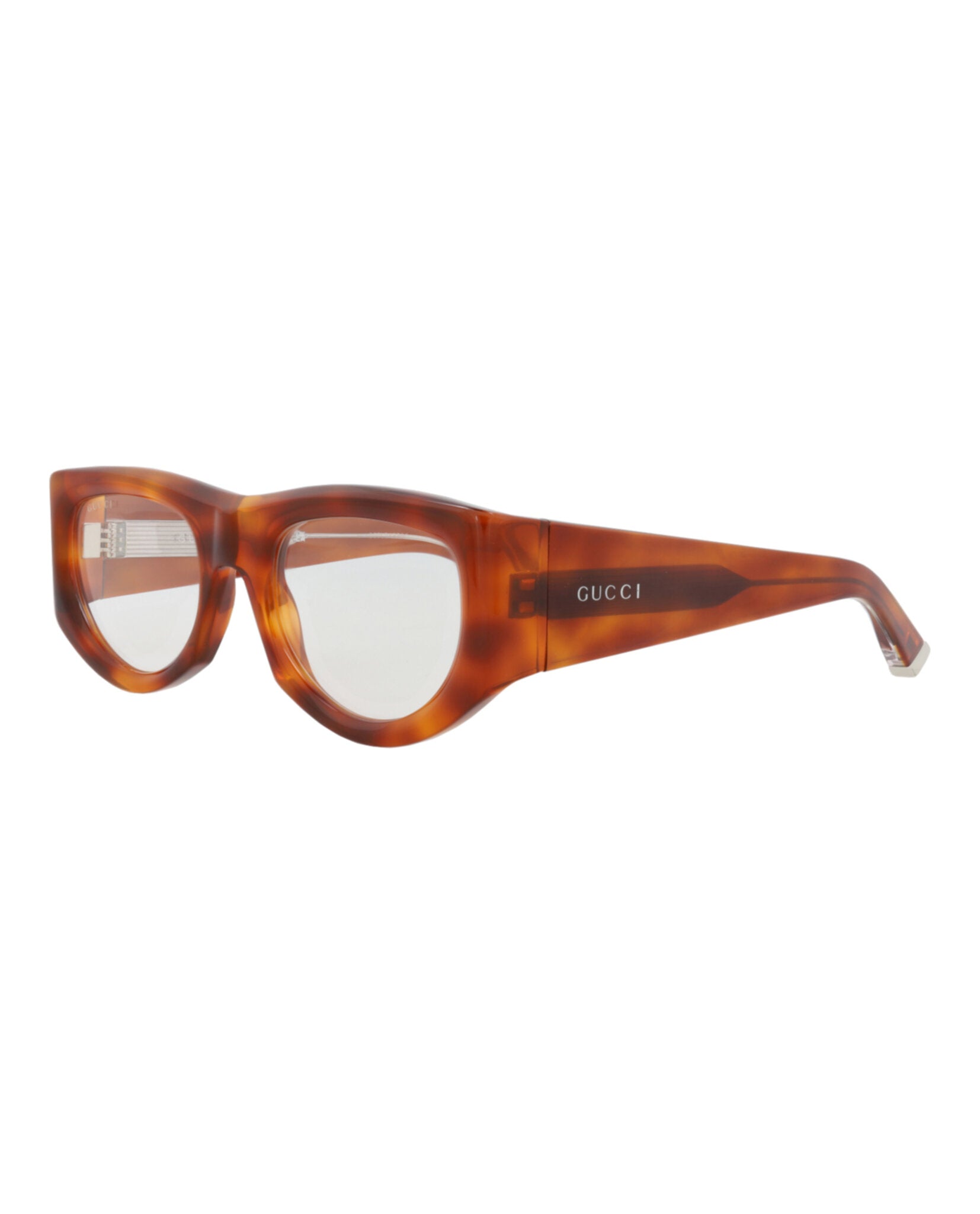Gucci Gucci Womens Cat Eye Havana Havana Transparent Fashion Designer Eyewear