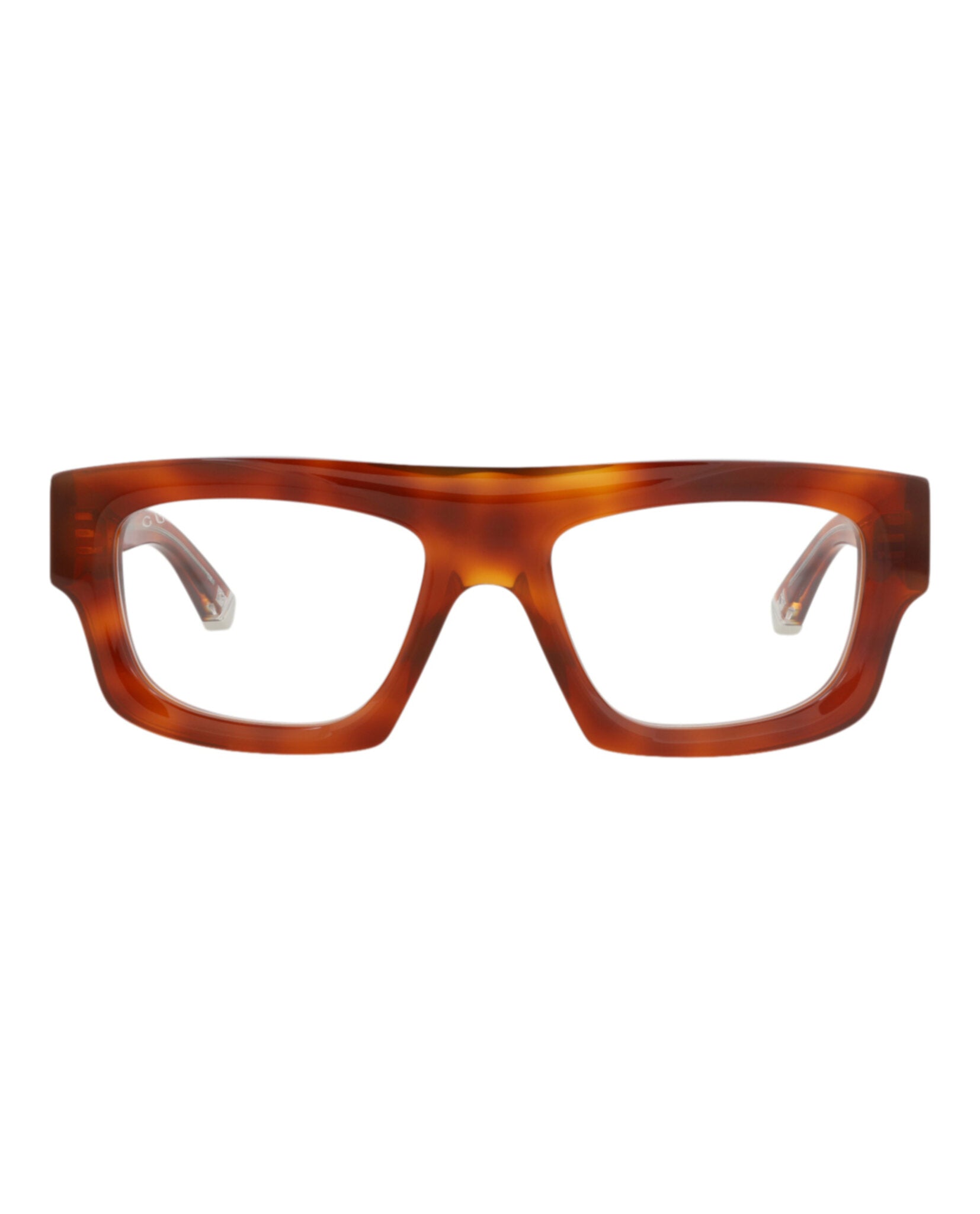 Gucci Gucci Mens Square/Rectangle Havana Havana Transparent Fashion Designer Eyewear