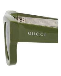 Gucci Mens Square/Rectangle Green Green Green Fashion Designer Eyewear