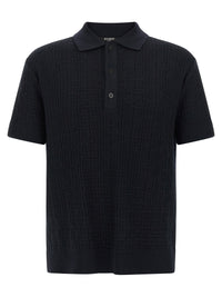BALMAIN Balmain Men 'Monogram' Knit Polo Shirt