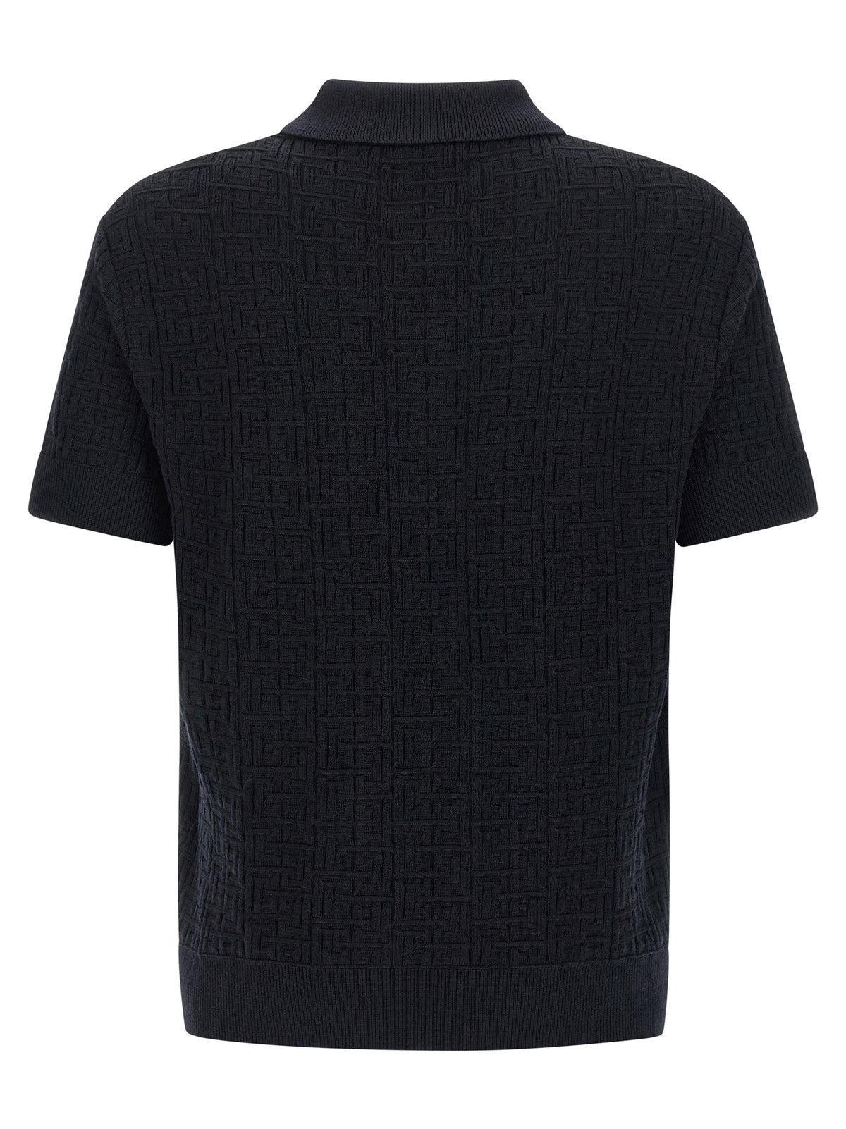BALMAIN Balmain Men 'Monogram' Knit Polo Shirt