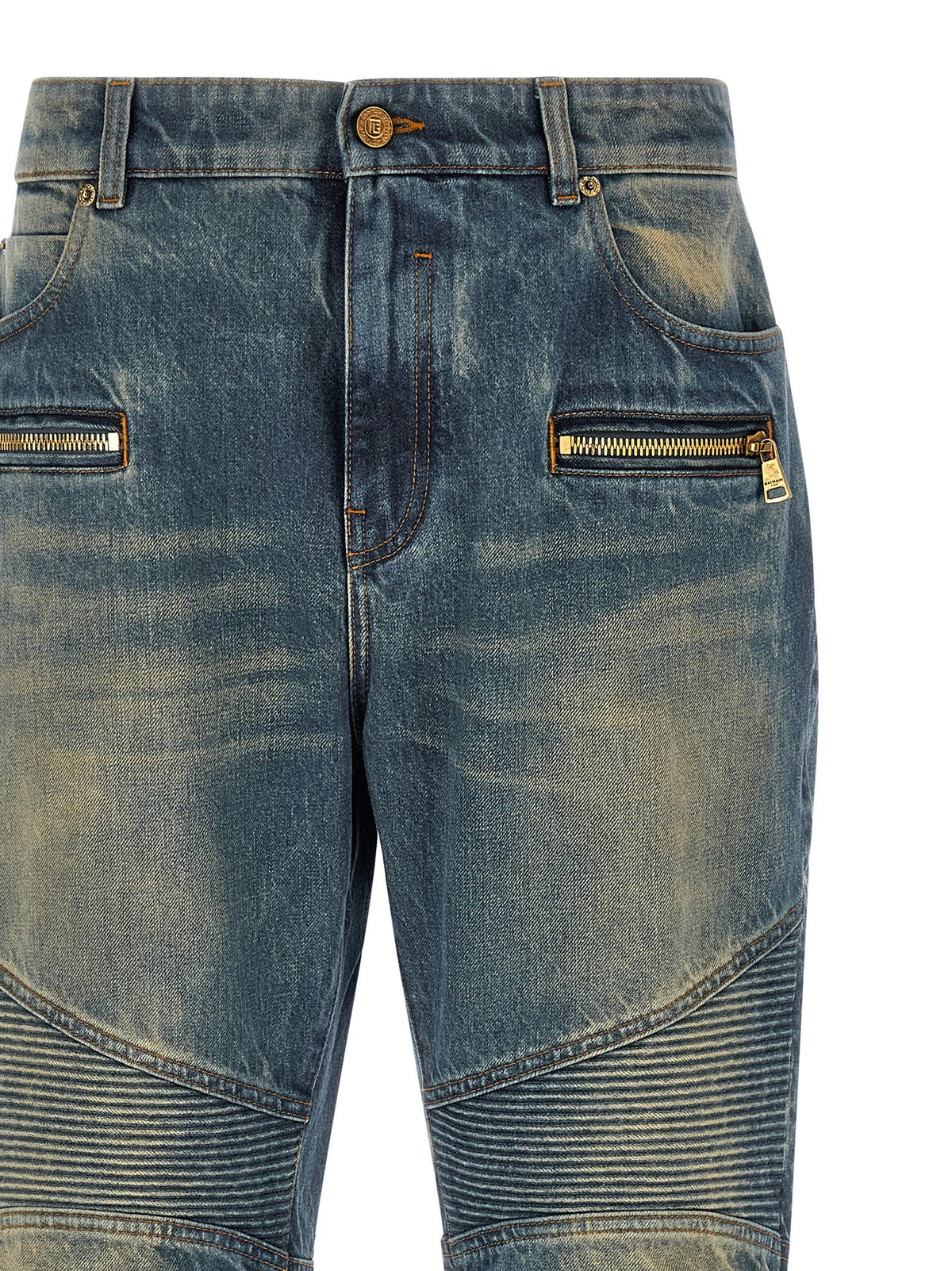 Balmain Men Biker Jeans