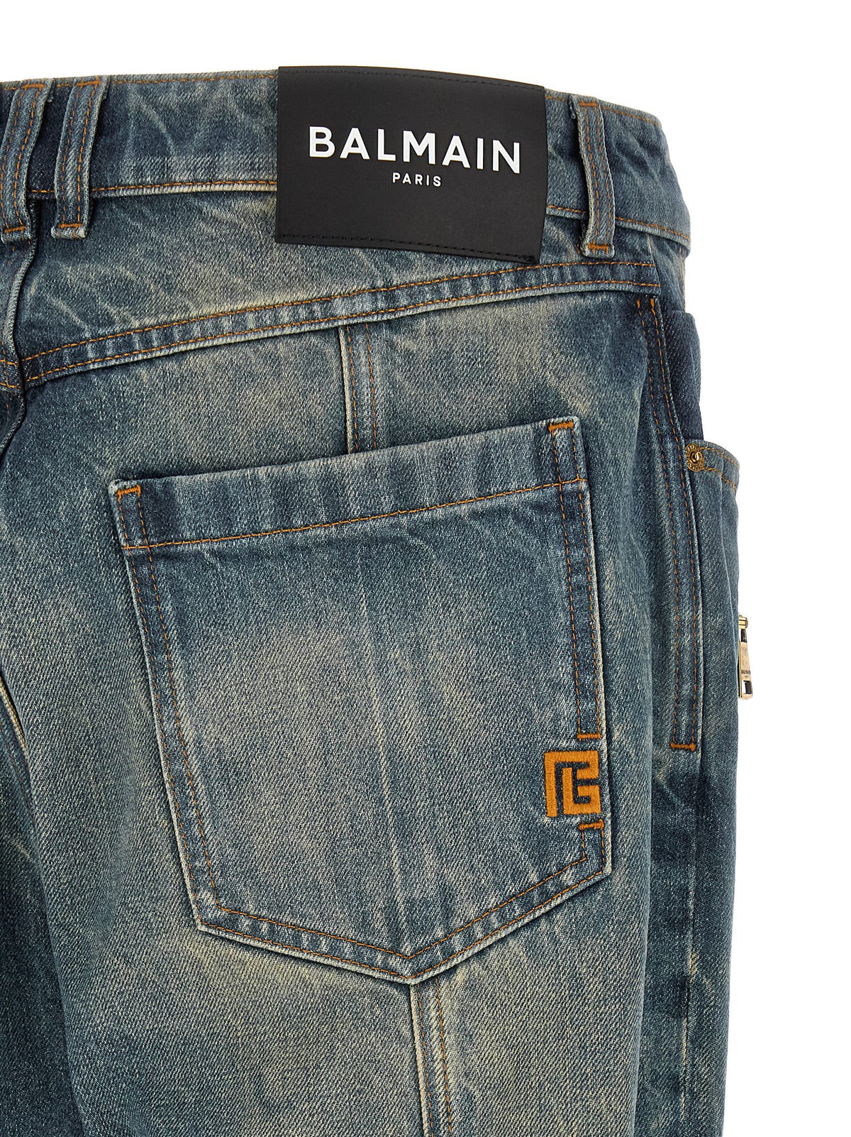 Balmain Men Biker Jeans