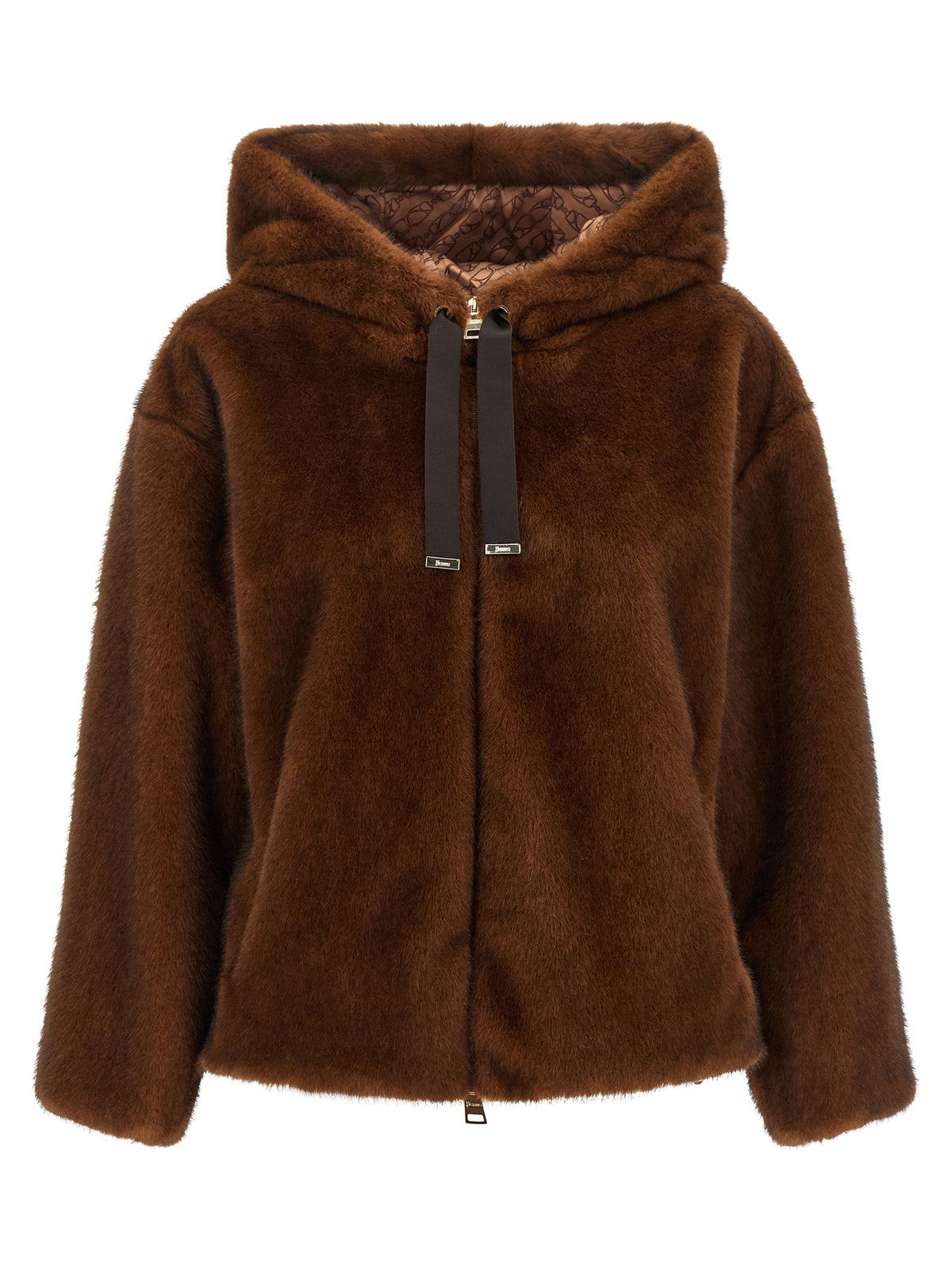 Herno Women Faux Fur Bomber Jacket