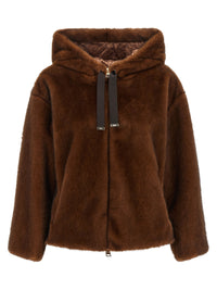 Herno Women Faux Fur Bomber Jacket