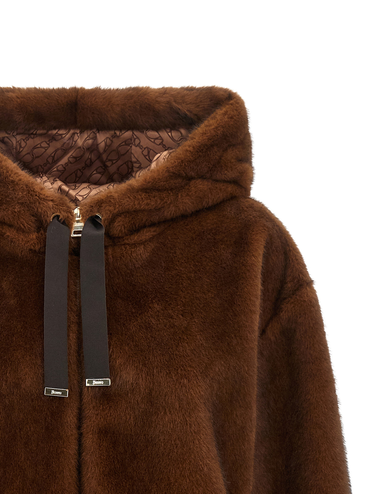 Herno Women Faux Fur Bomber Jacket