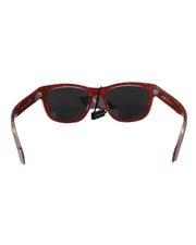Dolce & Gabbana Floral Frame Round Lens Sunglasses