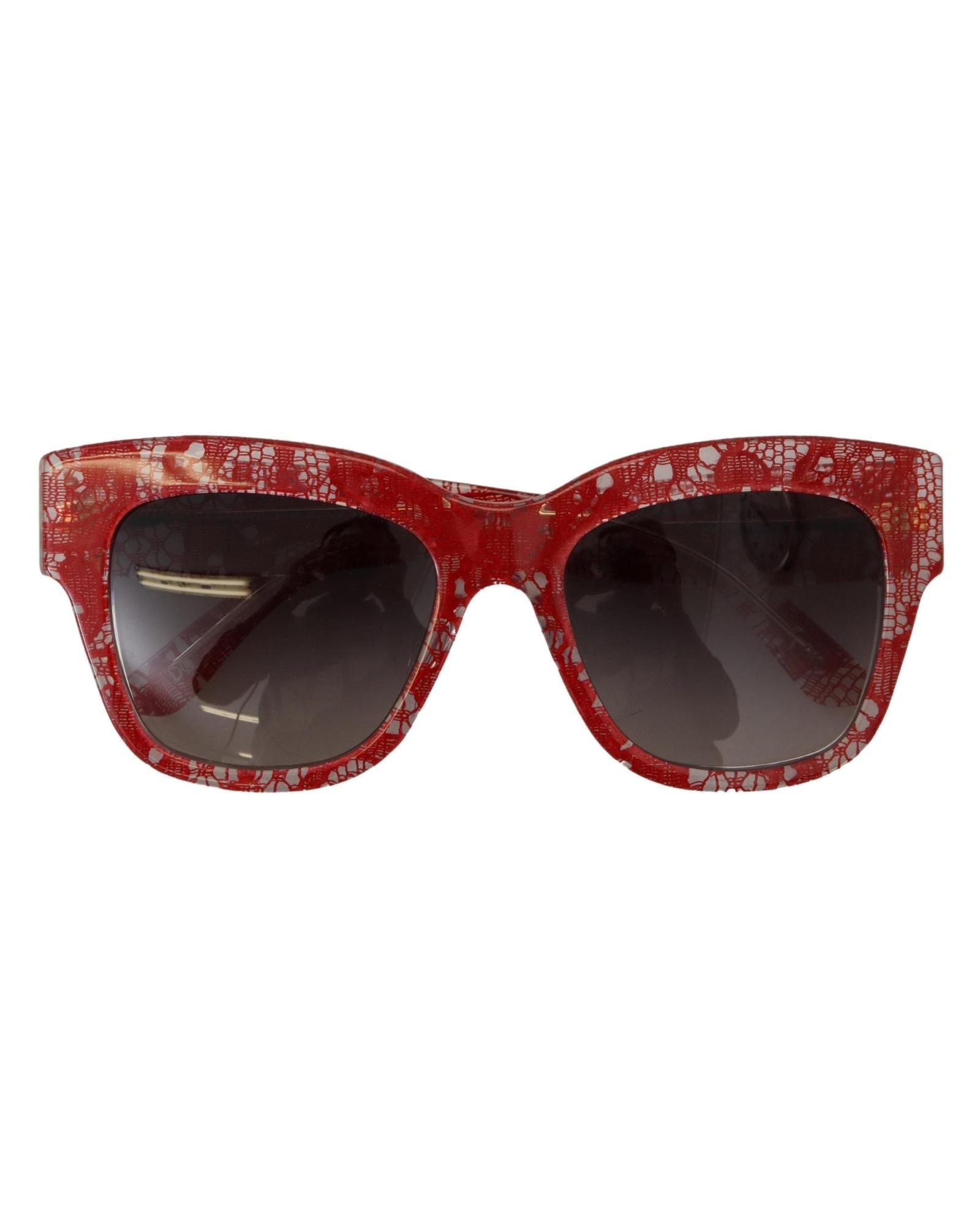 Dolce & Gabbana  DG4233 Lace Sunglasses Red