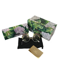 Dolce & Gabbana DG4335 Round Sunglasses for Women White Frame