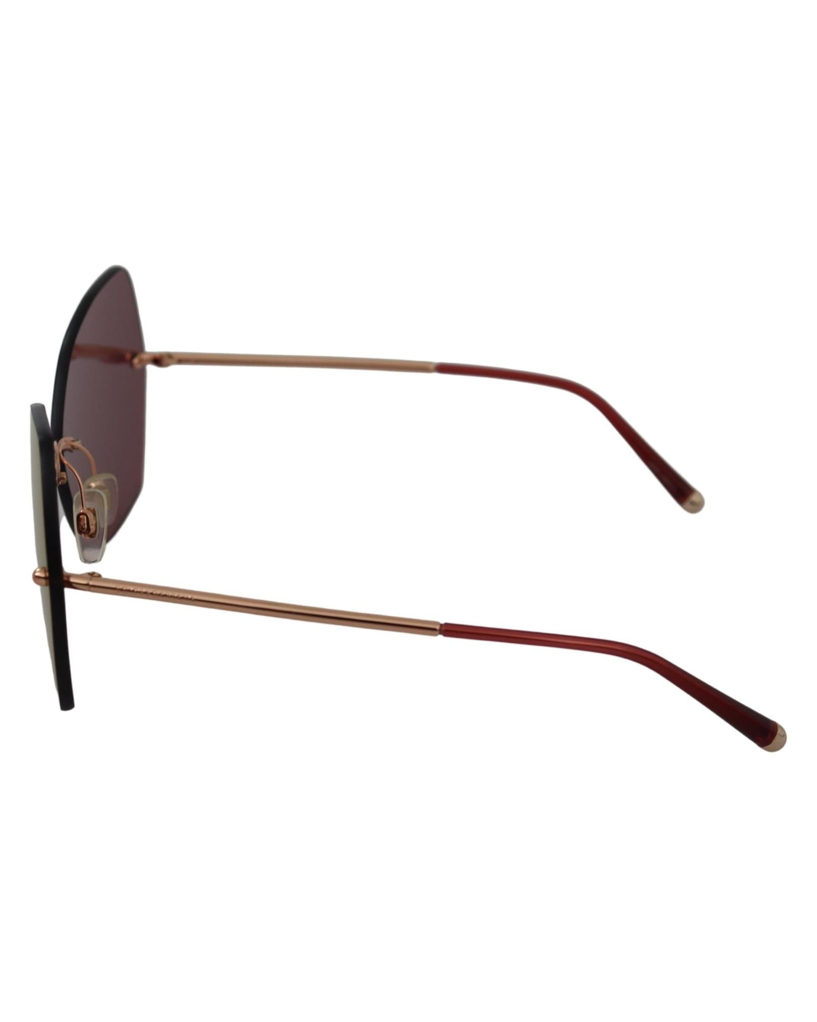 Dolce & Gabbana DG4338 Rimless Sunglasses Burgundy
