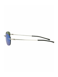 Maui Jim Unisex Round/Oval Silver Silver Green Fashion Designer Eyewear
