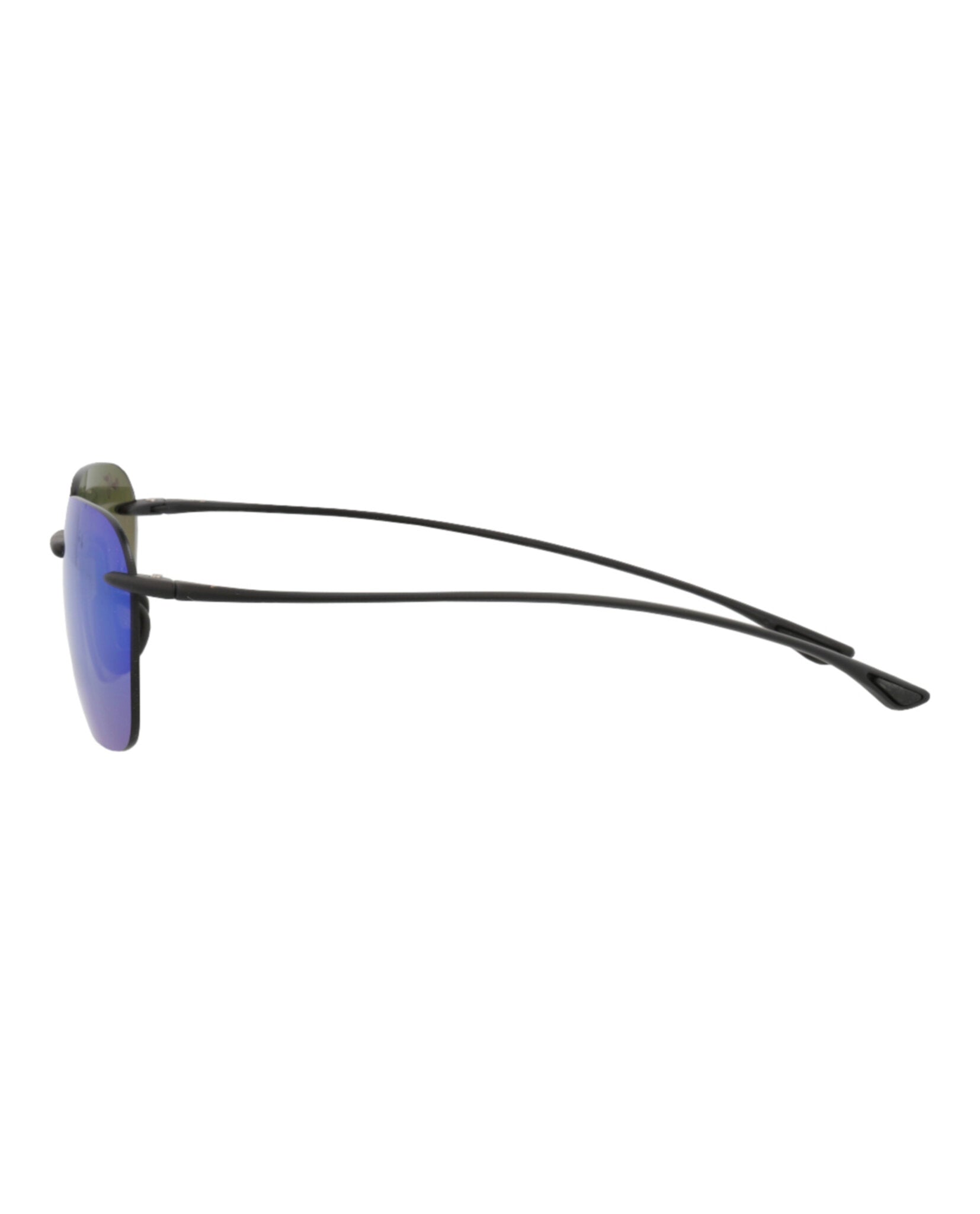 Maui Jim Unisex Square/Rectangle Black Black Green Fashion Designer Eyewear