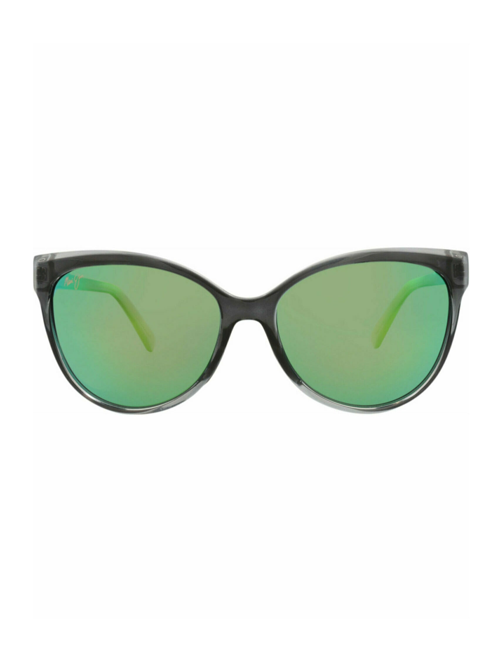 Maui Jim Womens Cat Eye Grey Grey Green Fashion Designer Eyewear