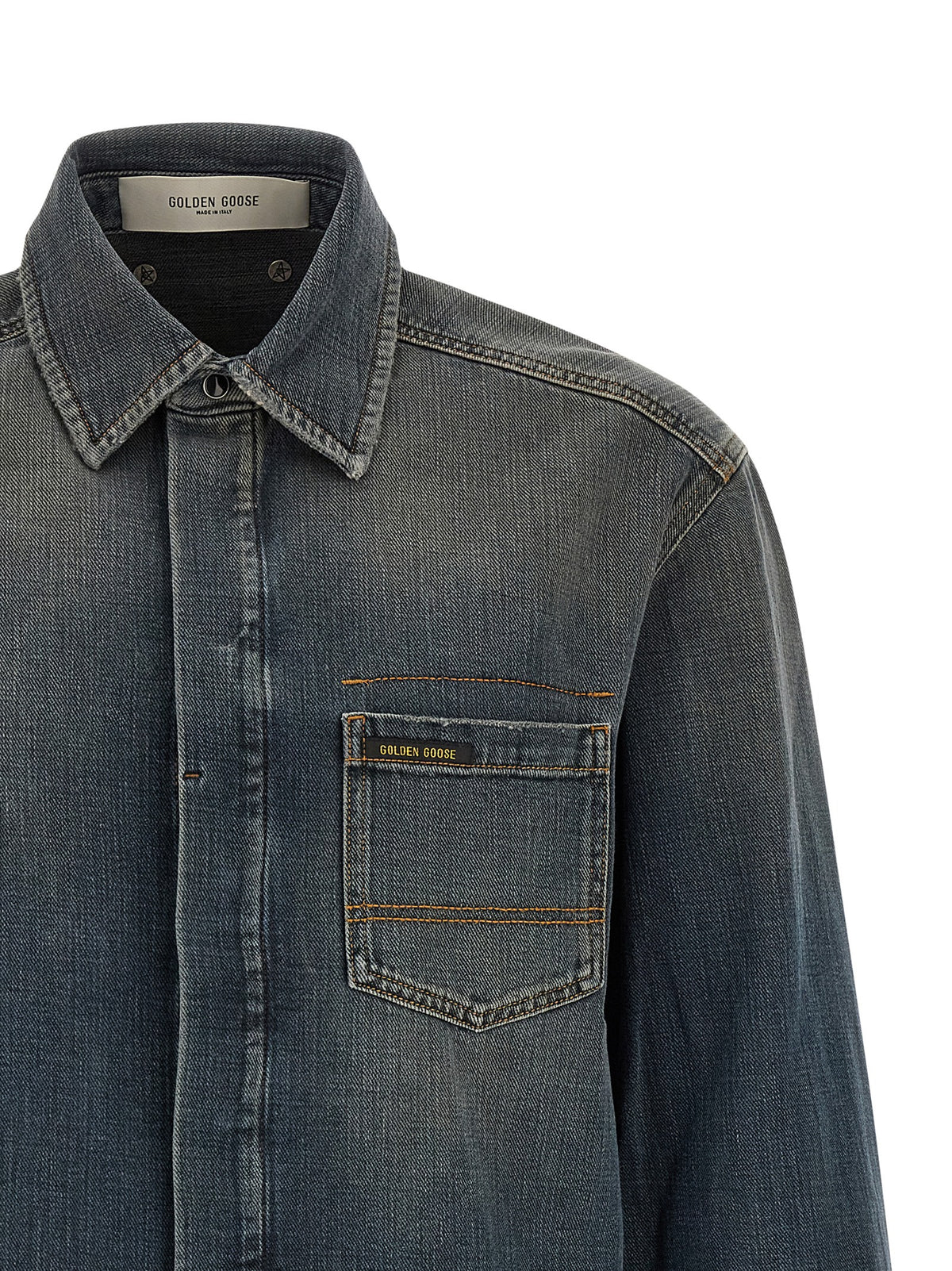 GOLDEN GOOSE Golden Goose Men 'Journey Roger' Denim Shirt