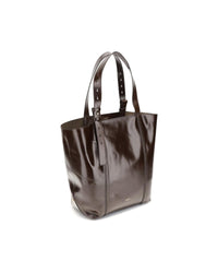 Golden Goose Leather Tote Adjustable Straps Women Brown Shoulder Bags