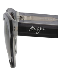 Maui Jim Womens Cat Eye Black Black Grey Fashion Designer Eyewear