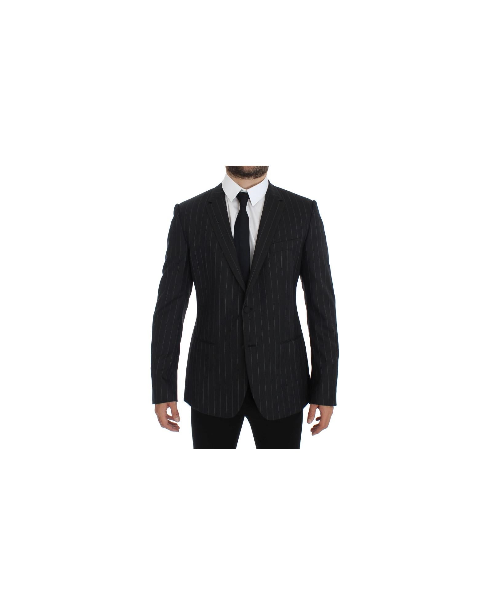Dolce & Gabbana Men's Black Pinstripe Blazer