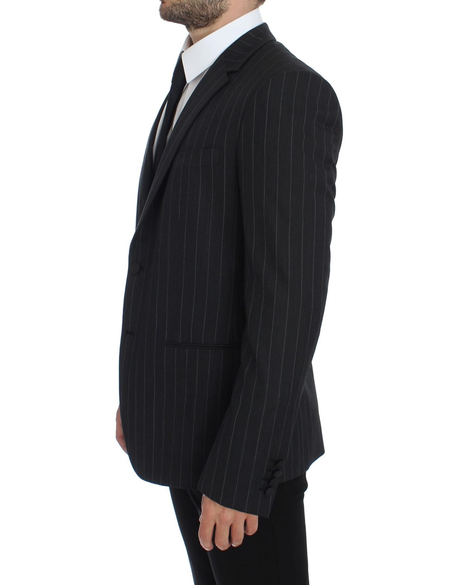 Dolce & Gabbana Men's Black Pinstripe Blazer