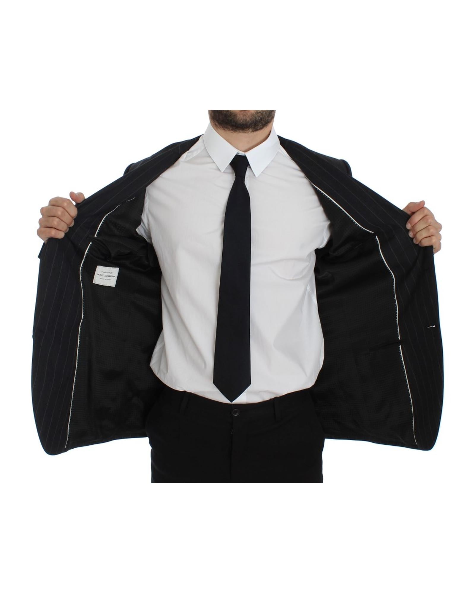 Dolce & Gabbana Men's Black Pinstripe Blazer
