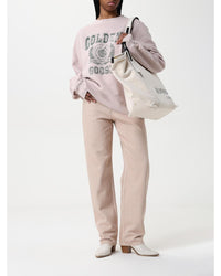 Golden Goose Basketball Team Sweatshirt Women Pink