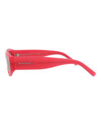 Givenchy Womens Cat Eye Fuchsia Fuchsia Smoke Fashion Designer Eyewear