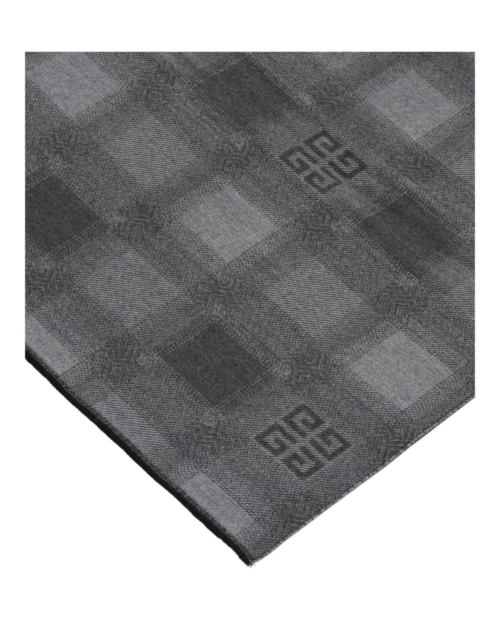 Givenchy Unisex-Adult Plaid 4G Logo Scarf