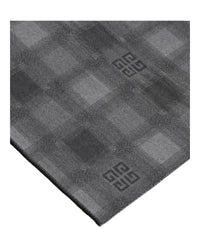 Givenchy Unisex-Adult Plaid 4G Logo Scarf