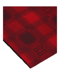 Givenchy Unisex-Adult Plaid 4G Logo Scarf