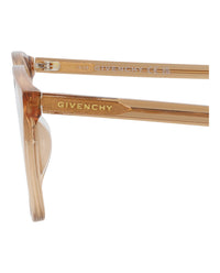 Givenchy Womens Square/Rectangle Brown Brown Transparent Fashion Designer Eyewear