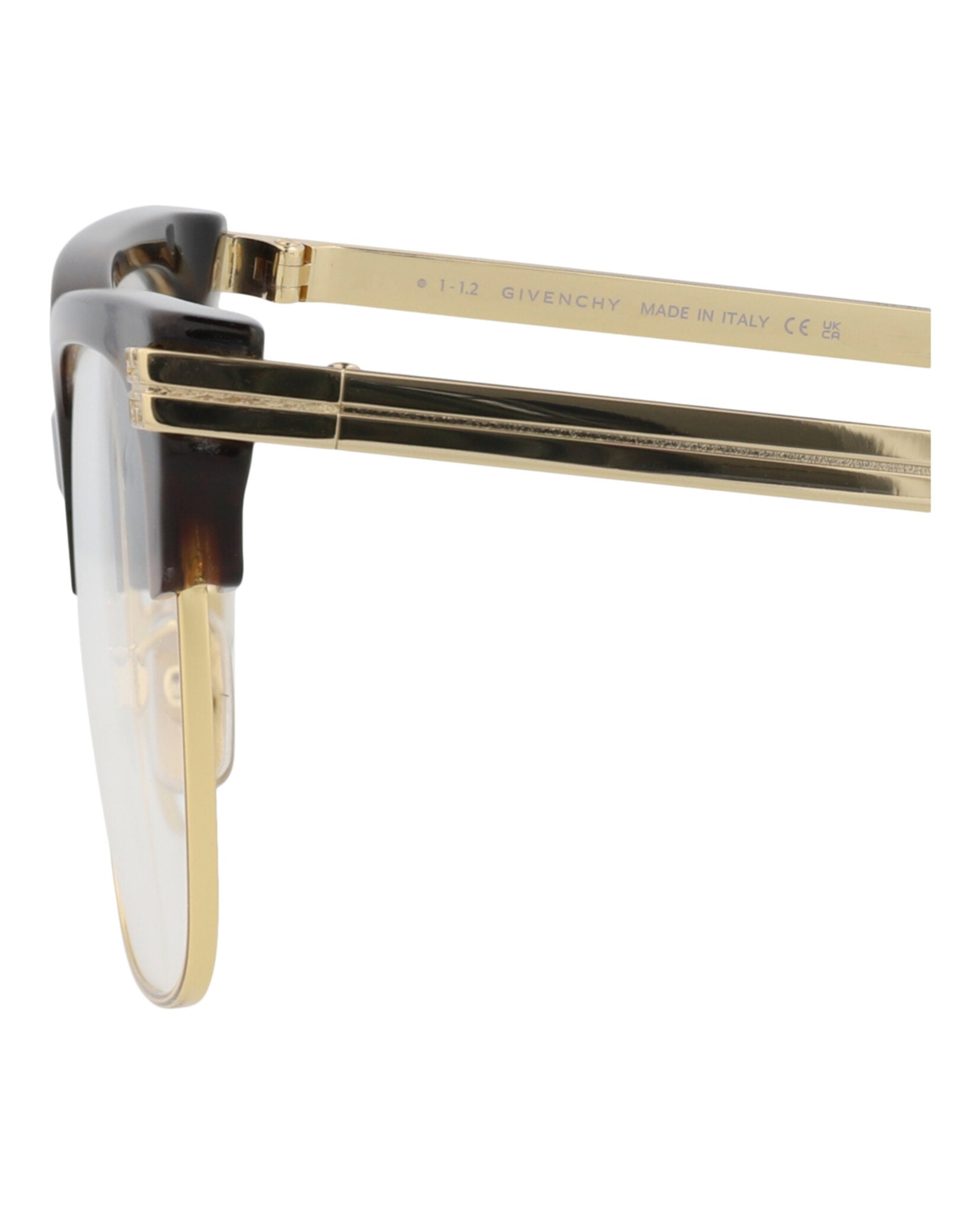 Givenchy Womens Cat Eye Havana Gold Transparent Fashion Designer Eyewear