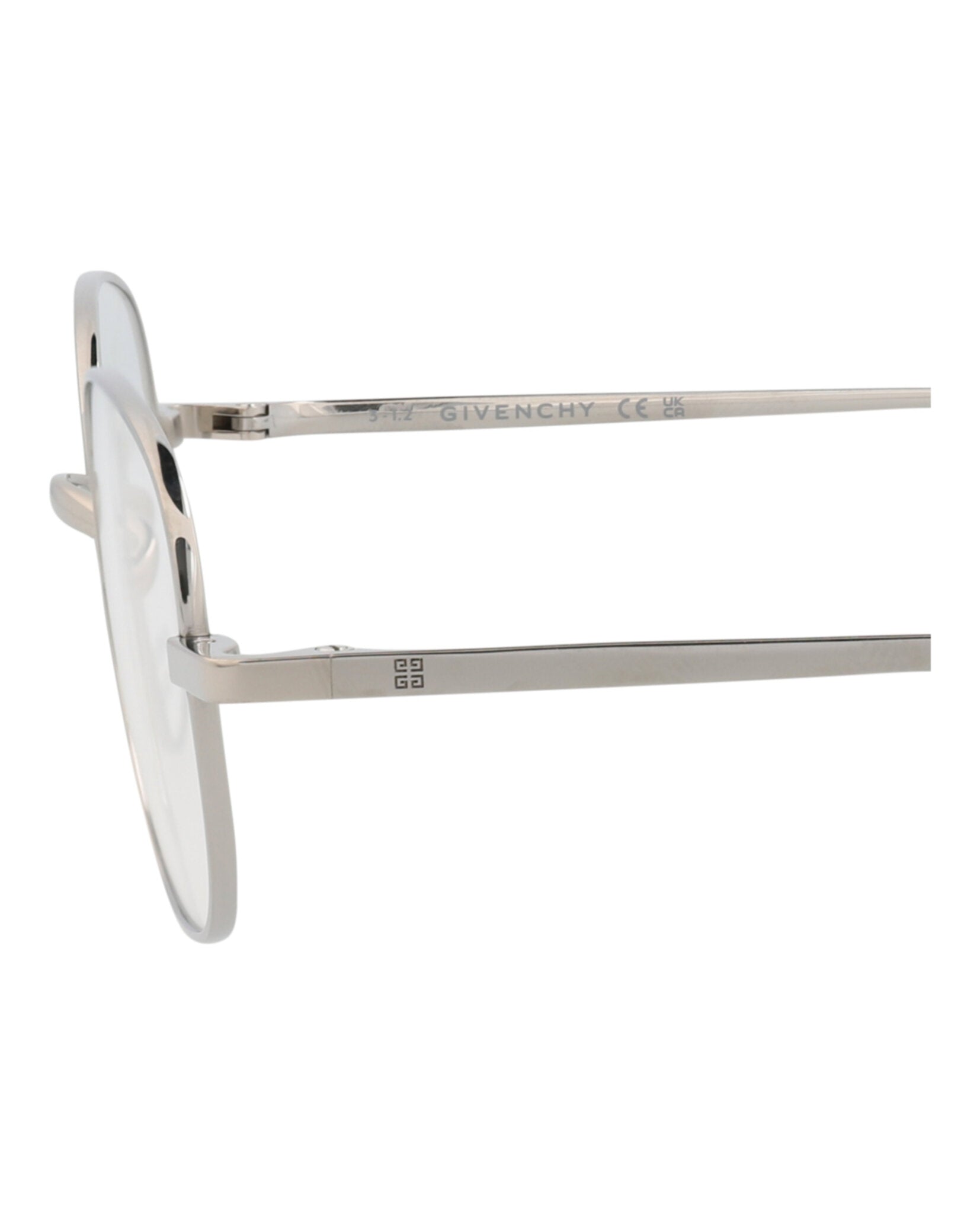 Givenchy Womens Round/Oval Palladium Palladium Transparent Fashion Designer Eyewear