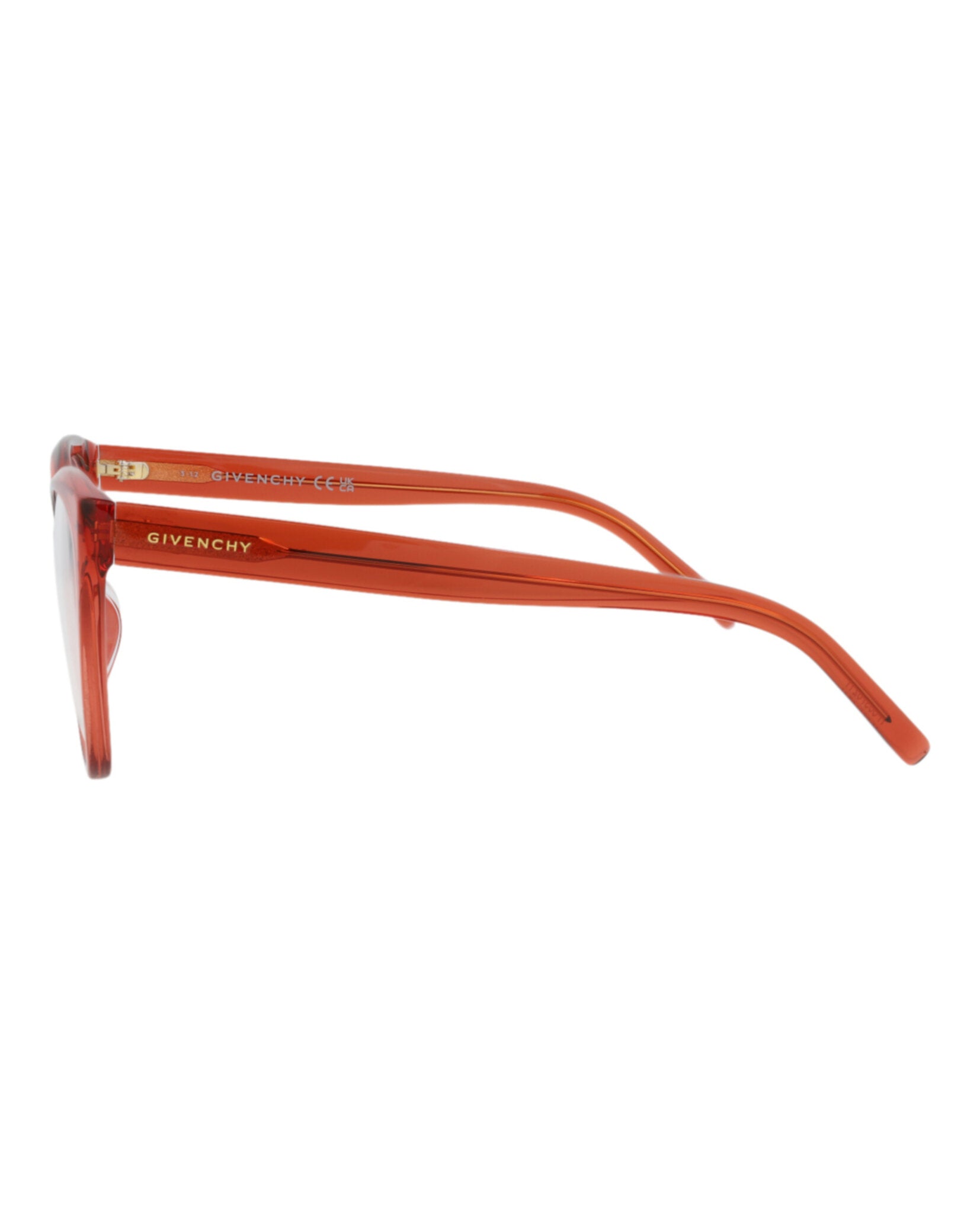Givenchy Womens Cat Eye Orange Orange Transparent Fashion Designer Eyewear