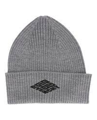 Givenchy Mens Logo Skater Beanie One Size Grey Black