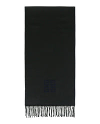 Givenchy Womens 4G Logo Scarf Navy Black