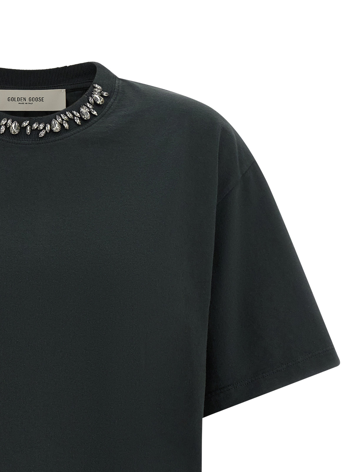 Golden Goose Women Crystal Crew Neck T-Shirt