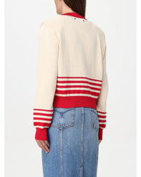 Golden Goose Striped Knit Cardigan Women Red