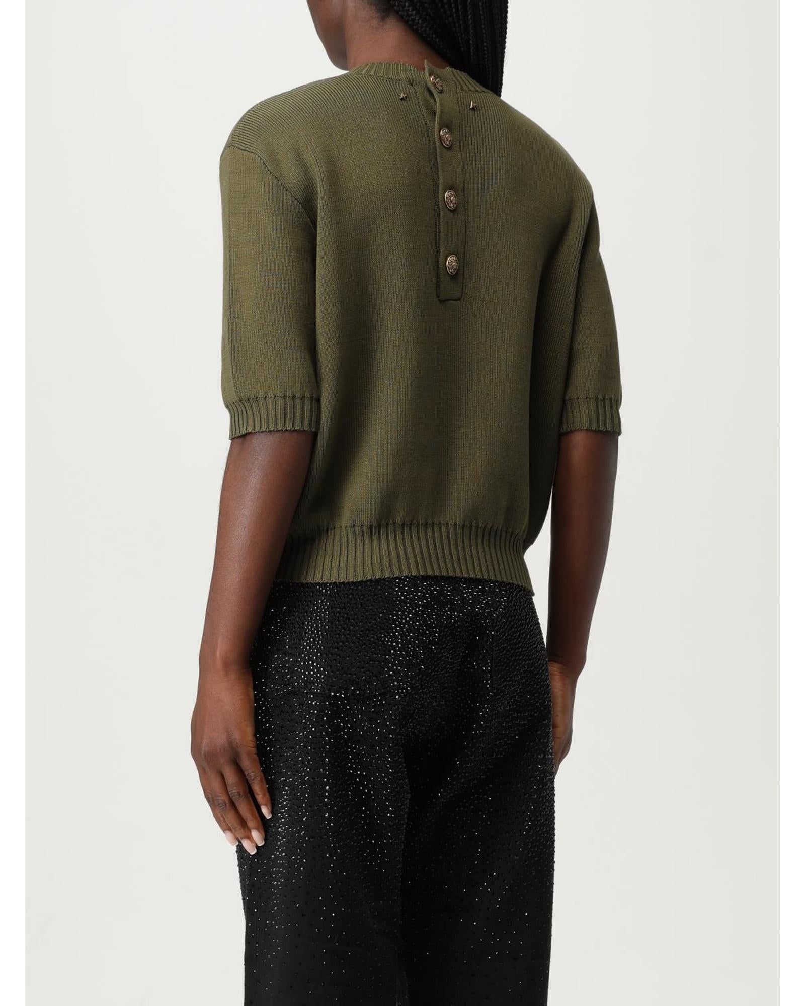 Golden Goose Knit Sweater with Pockets Women Violet