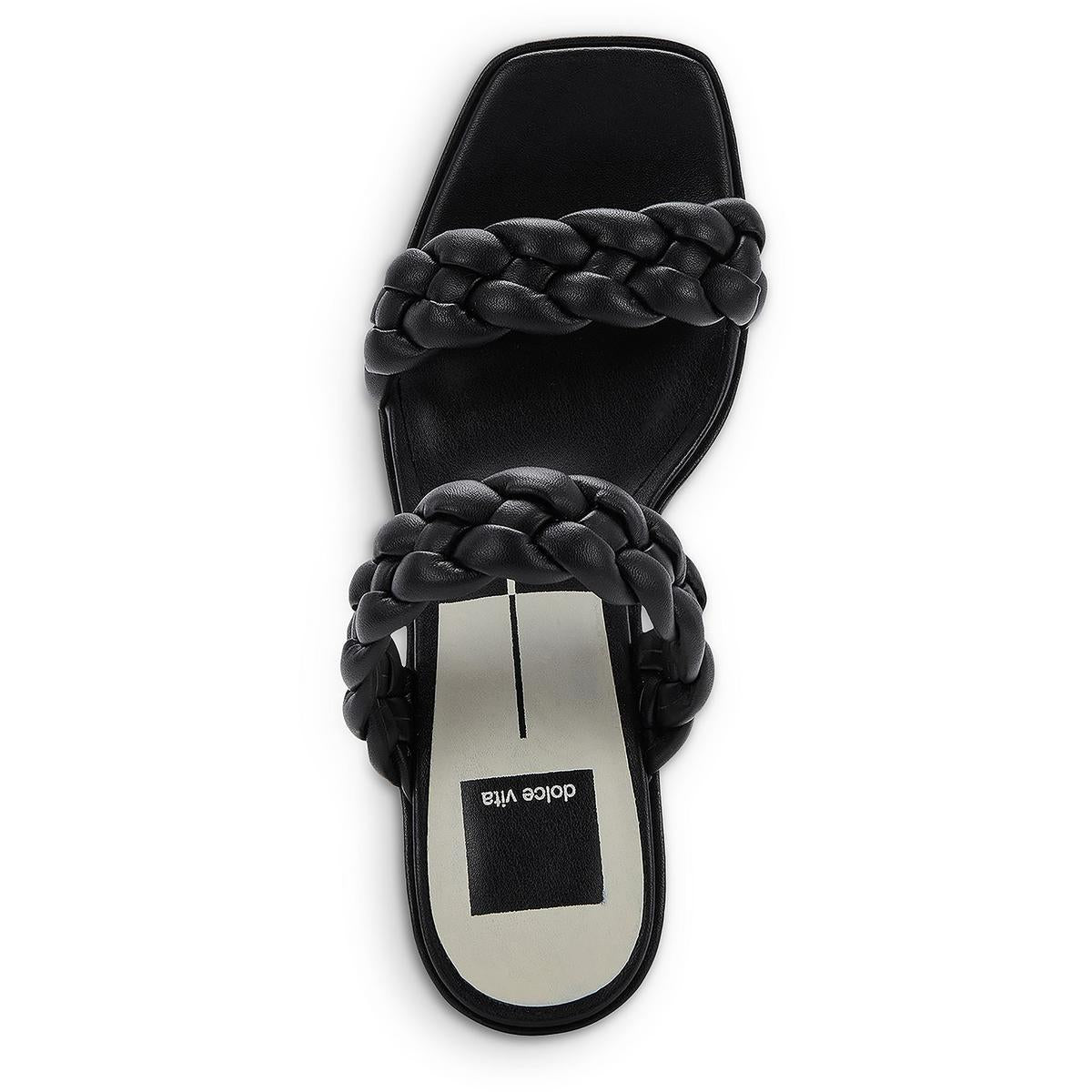 Wiley Womens Faux Leather Slip-On Platform Sandals