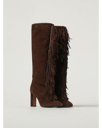 Aquazzura Very Matilde Fringe Boots Women Brown