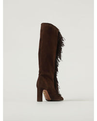 Aquazzura Very Matilde Fringe Boots Women Brown