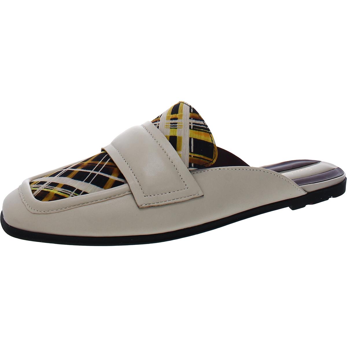 Duval Womens Padded Insole Faux Leather Mules