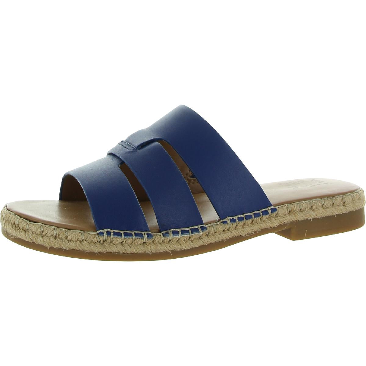 Arden Womens Leather Slip On Slide Sandals