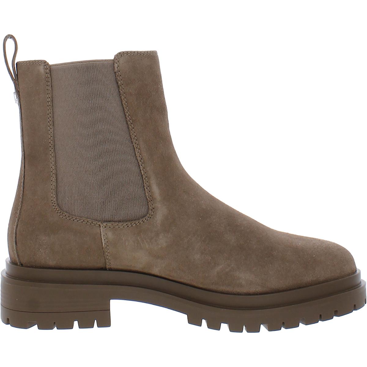 Corinne  Womens Lugged Sole Ankle Chelsea Boots