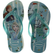 Frozen 2 Girls Printed Glitter Thong Sandals
