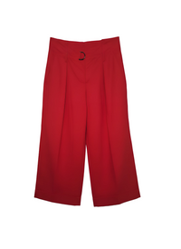 Brunello Cucinelli Textured Cotton Cropped Trousers with Tie Belt