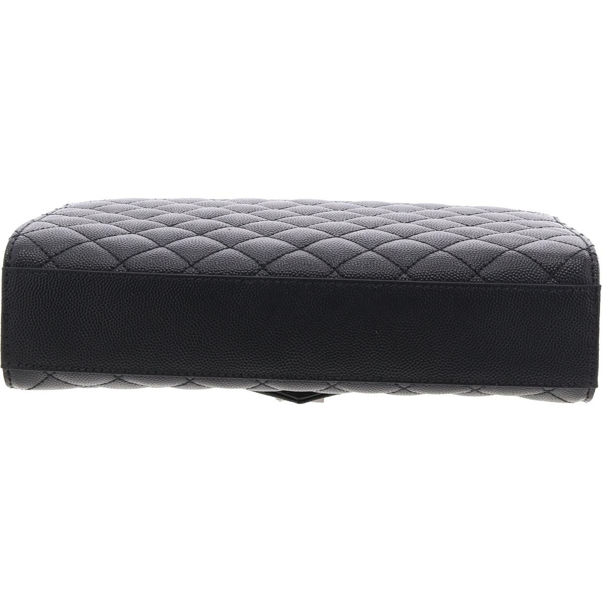 Womens Quilted Leather Shoulder Handbag